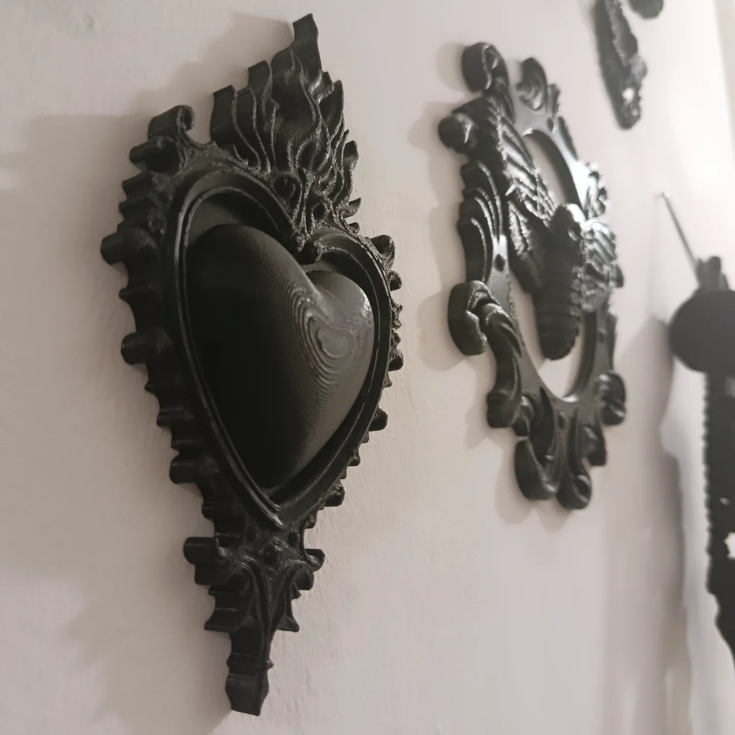 Flaming Heart Plaque - Dark Relics