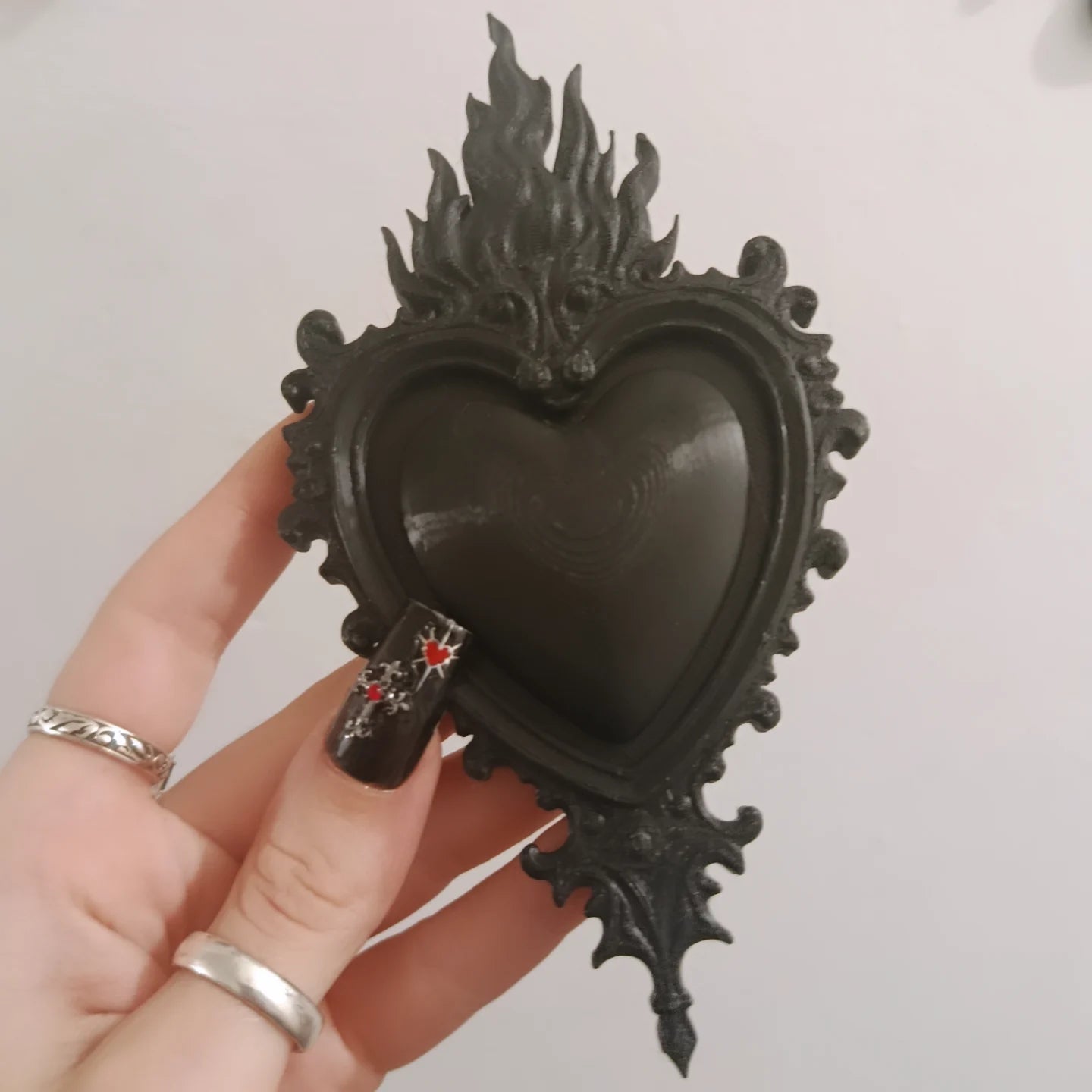 Flaming Heart Plaque - Dark Relics
