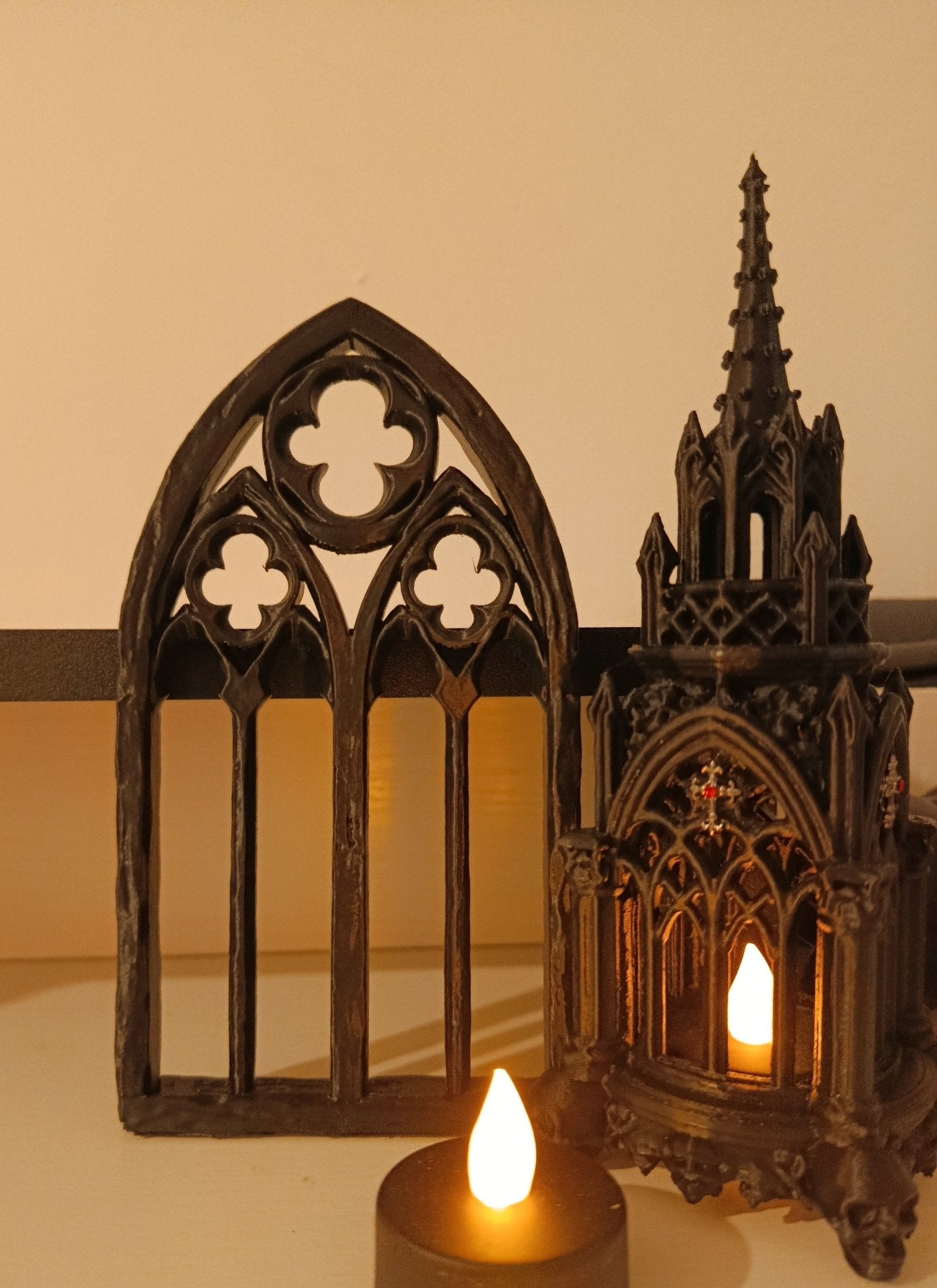 Gothic window wall plaque