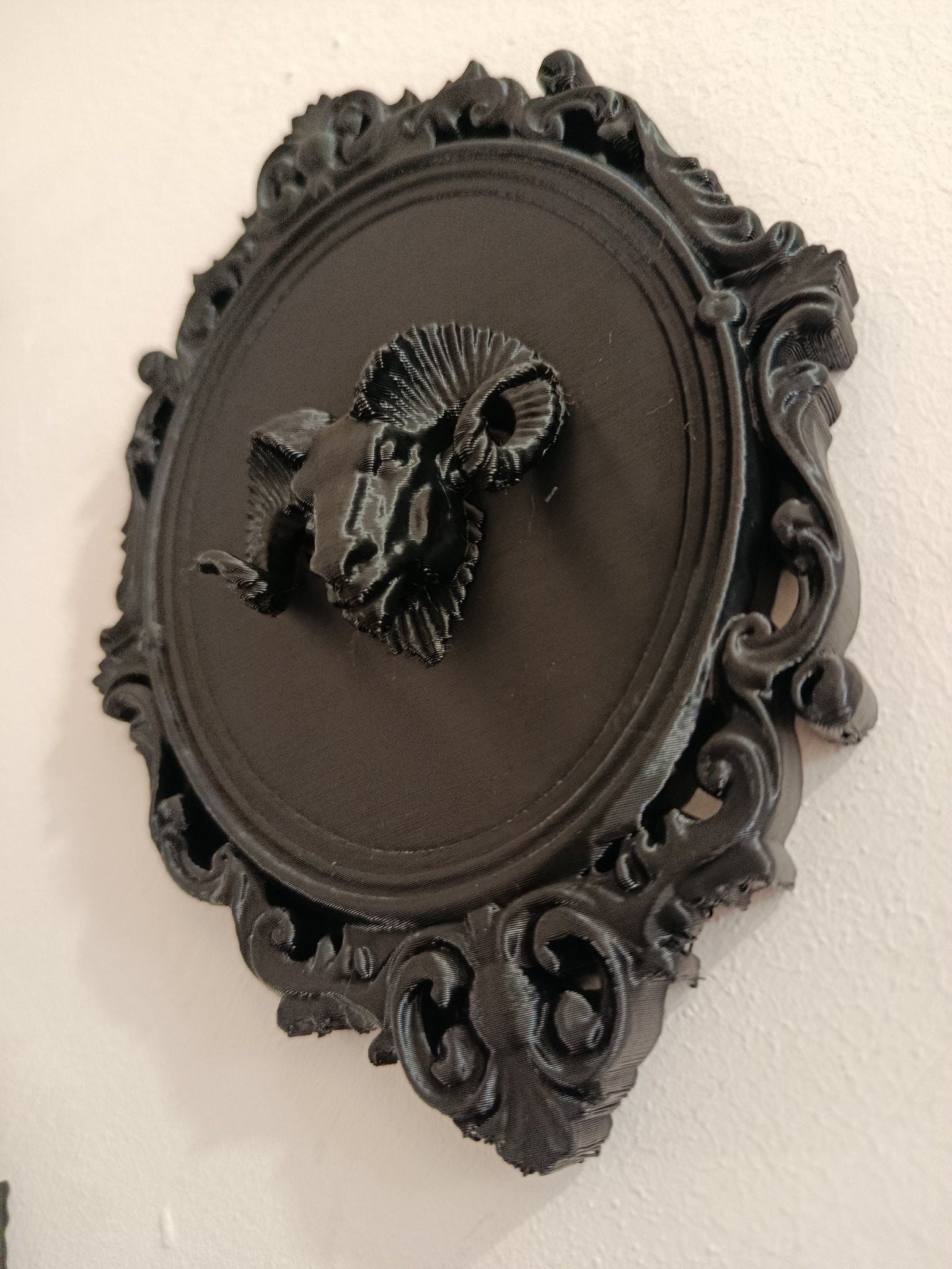 🖤 The Baphometic Head Plaque - Dark Relics